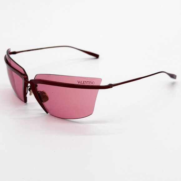 NEW VALENTINO SUNGLASSES WOMEN RED V-LURE VLS-130B EYEWEAR